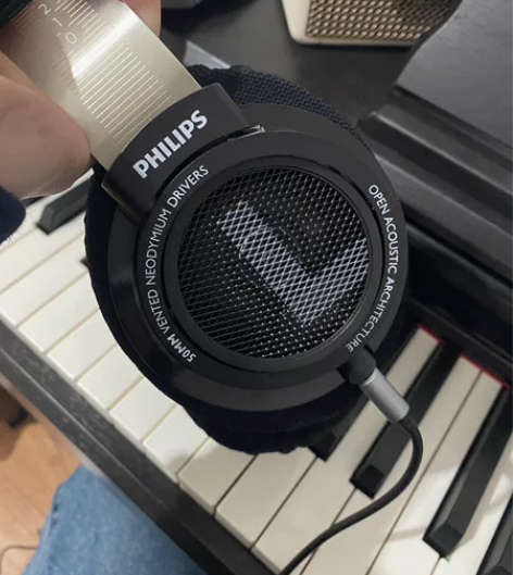 飞利浦（PHILIPS）头戴式耳机有线耳机...