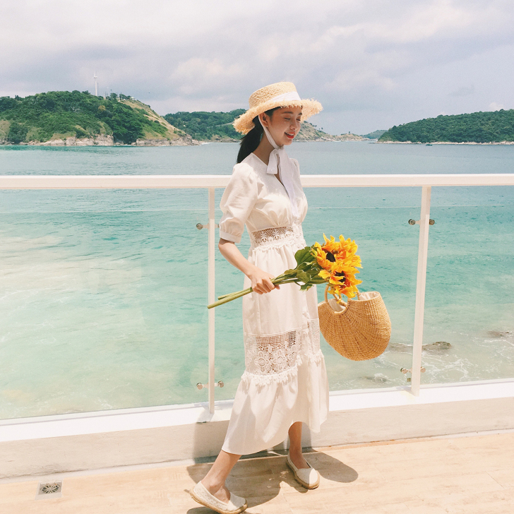 范智乔 2017夏装新款蕾丝连衣裙女夏韩版...