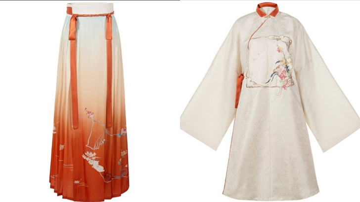 十三余小豆蔻儿[称猫]绣花立领斜襟长衫百迭...