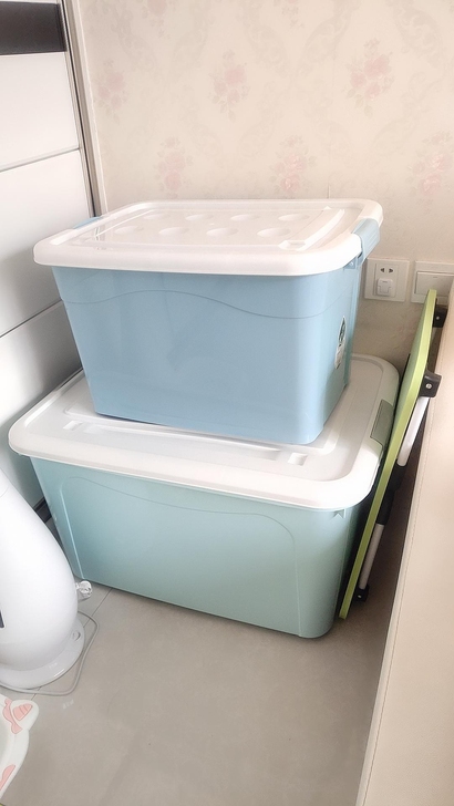 【最低5元!】大号带轮收纳箱塑料大号特大号...