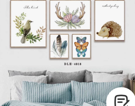 多联组合画客厅装饰画沙发背景墙组合艺术挂画...