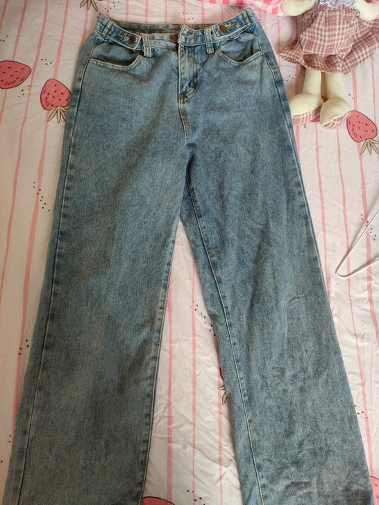 深色牛仔裤,可调节,免费包邮