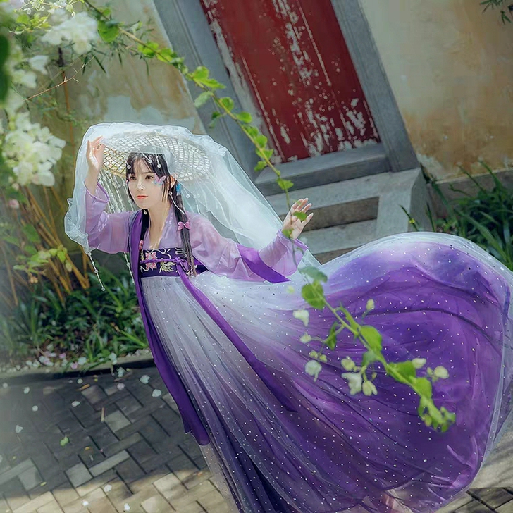 千韵岗正品原创汉服女【辰莲鱼梦】秋冬两片式...