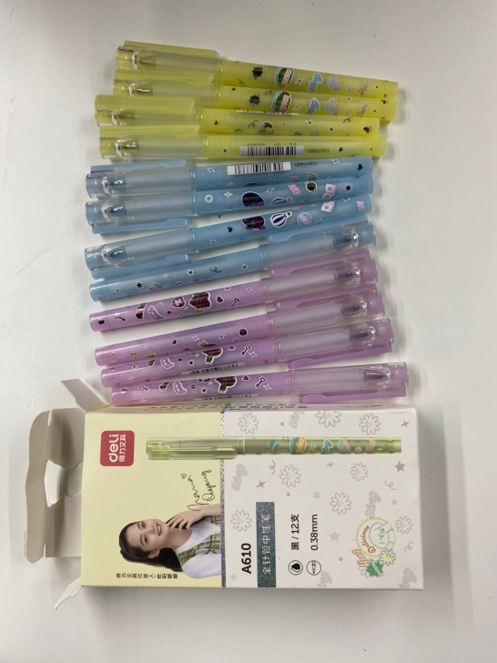 得力A610中性笔,全新,0.38mm,一...
