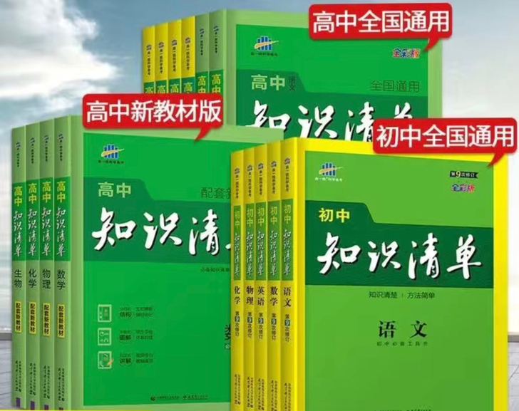 2022知识清单初中高中语文数学英语物理化...