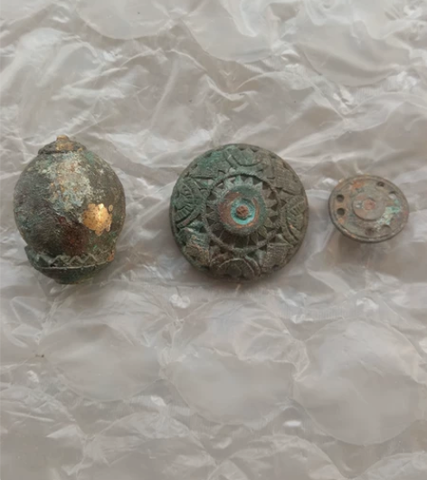 清代九品鎏金帽顶 镂空顶座  簪刻工艺灰常...