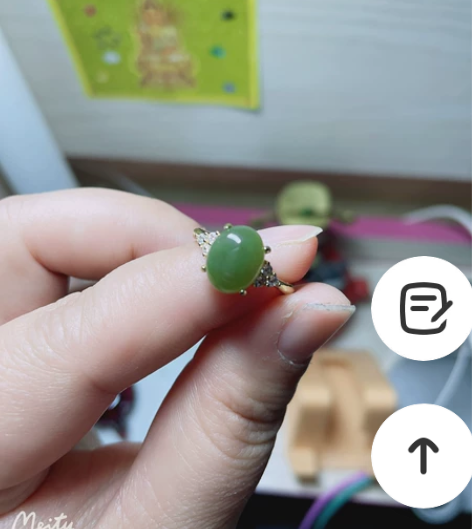 镀金和田玉戒指!活口!有眼缘的来! 感兴趣...