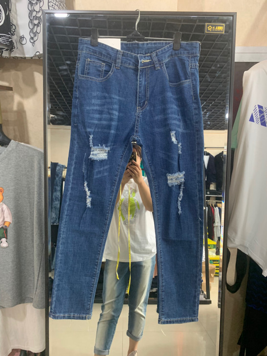 全新带吊牌 专柜正品九分牛仔裤