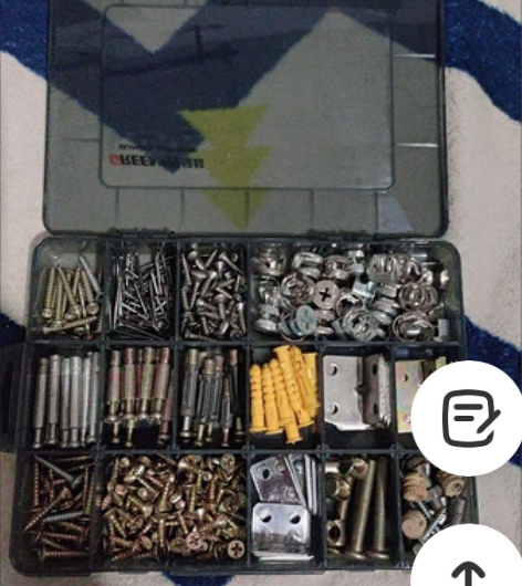 绿林多格零件盒透明塑料电子器件格子收纳盒子...