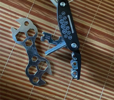 (特价包邮)自行车维修工具内六角螺丝刀套气...