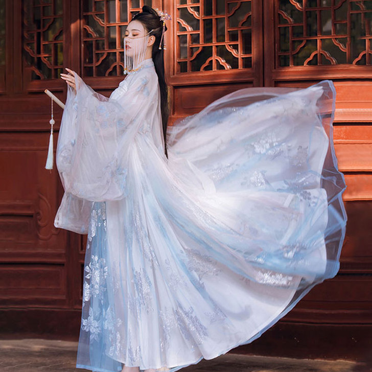 烟雨台汉服女正品原创中国风飘逸古风齐胸襦裙...