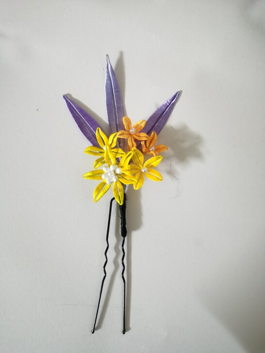 缠花发簪   保色铜丝制作