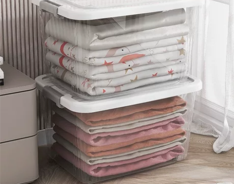 收纳箱透明加厚，衣服收纳箱整理箱，储物盒子...