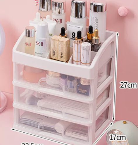 【宿舍收纳神器】抽屉式化妆品收纳盒寝室收纳...