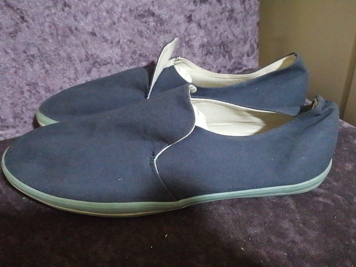 外单正品全新帆布鞋一脚蹬滑板鞋懒汉鞋板鞋休...