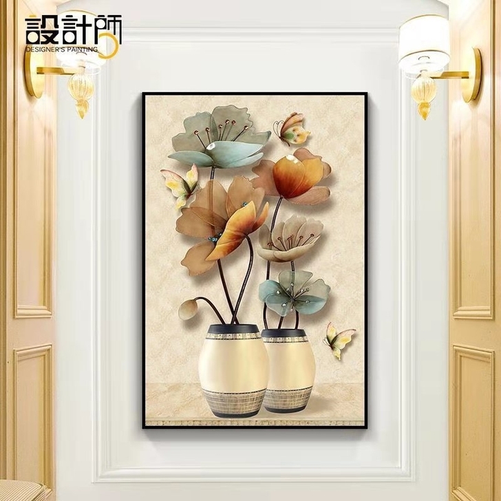 【亏本清仓】玄关画入户装饰画客厅现代简约走...