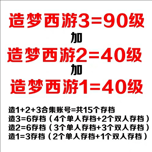 4399造梦西游3 加2加1共15个存档合...