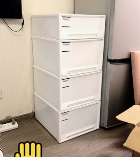 抽屉式收纳箱收纳盒塑料透明衣服家用衣物储物...