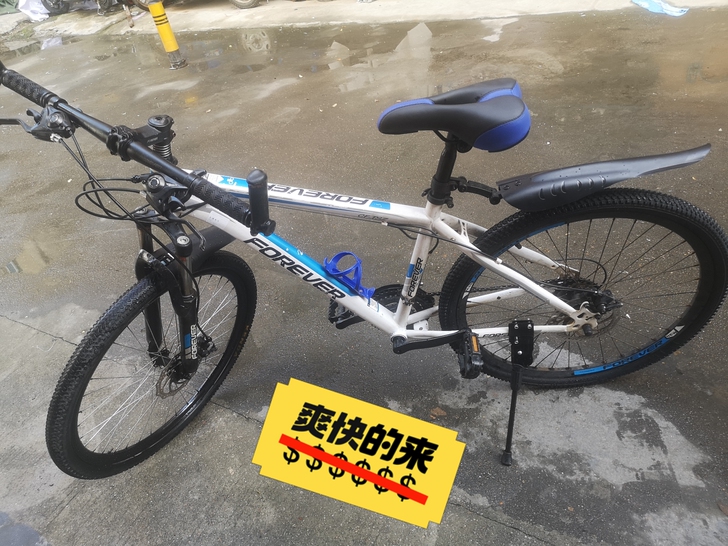 永久品牌26寸山地车，成色较新，双碟刹车制...