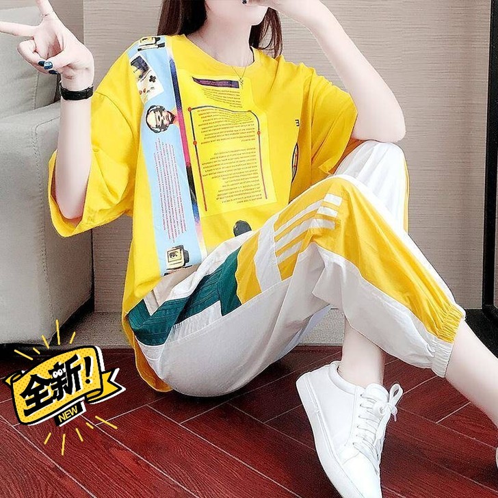 套装 【全新】休闲运动套装女2021新款夏...