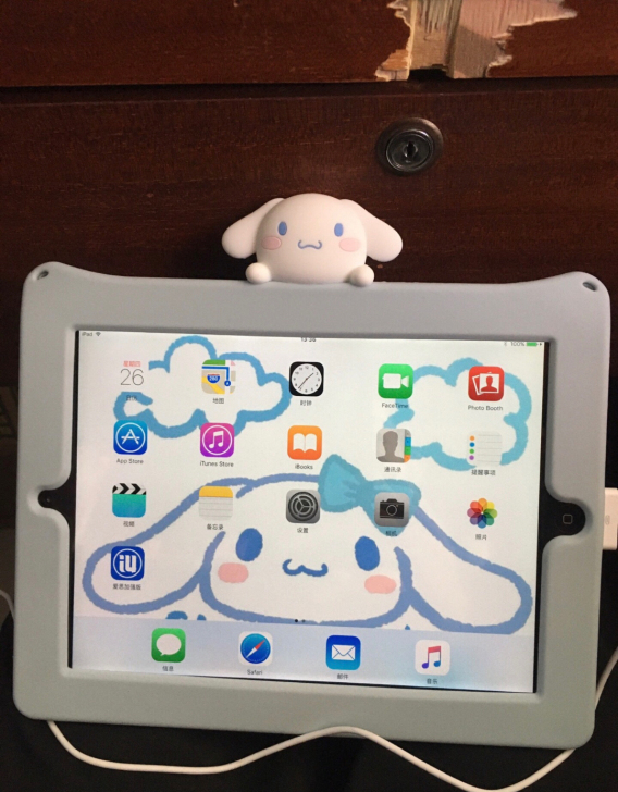 女生自用二手闲置的苹果iPad 平板电脑，...