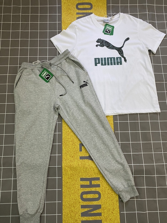 PUMA女款夏季短袖运动套装彪马男款202...
