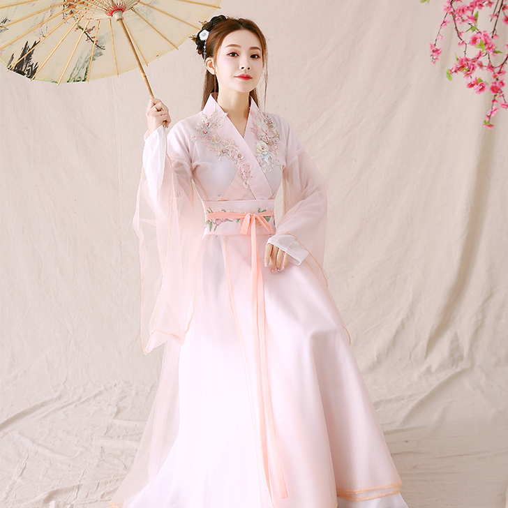 【狂欢价】古装女改良汉服仙女飘逸仙气古风广...