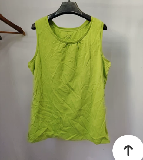 130斤左右 女士纯棉经典款纯色背心 果绿...