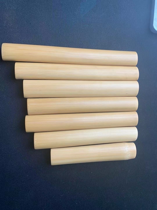 扁竹异形竹实心玉竹雕刻手把件高密玉化文玩木...