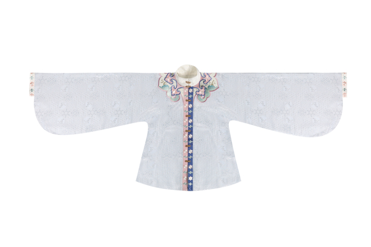 钟灵记 汉服 暮莲归 短袄 蓝色
