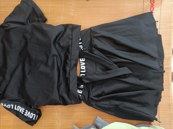 游泳衣M码女生黑色套装