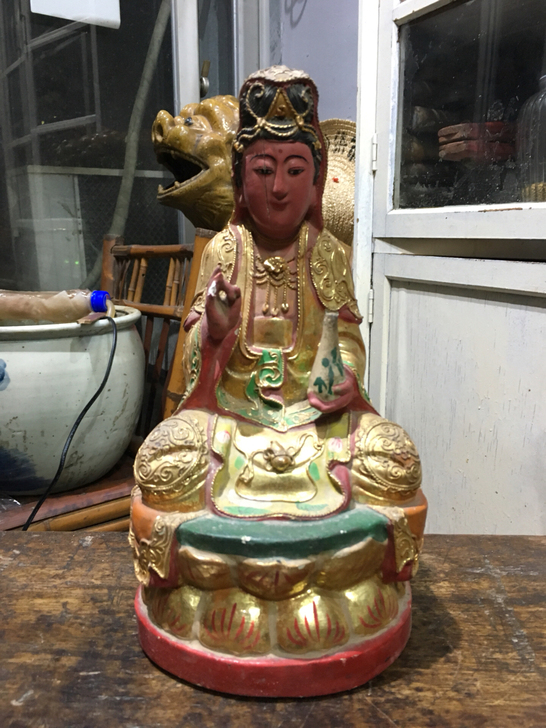 木雕佛像全樟木雕刻南无观世音菩萨