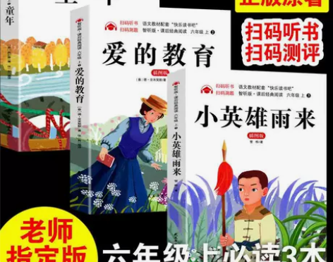 3本六年级课外书籍童年小英雄雨来爱的教育正...