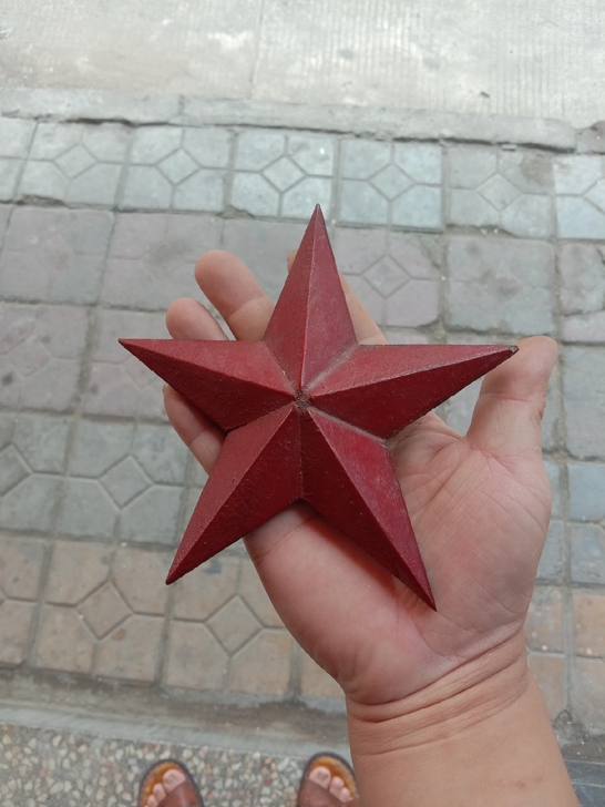 木雕五角星,完整