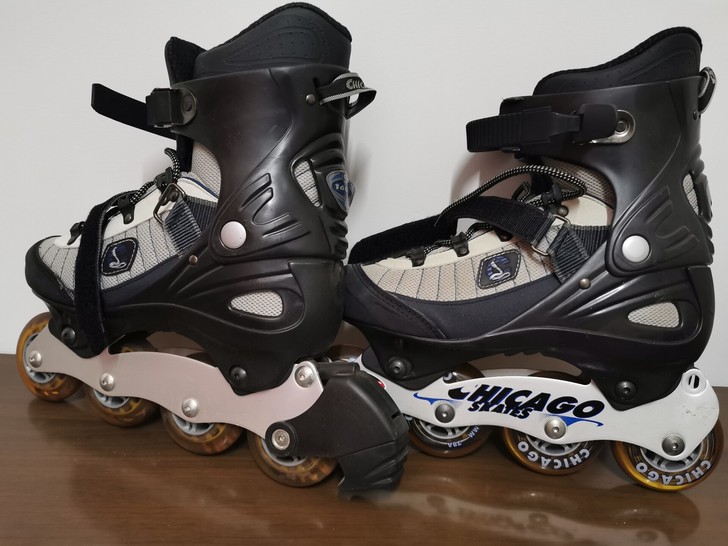 直排轮成人溜冰鞋,41码,全包裹支撑力和舒...