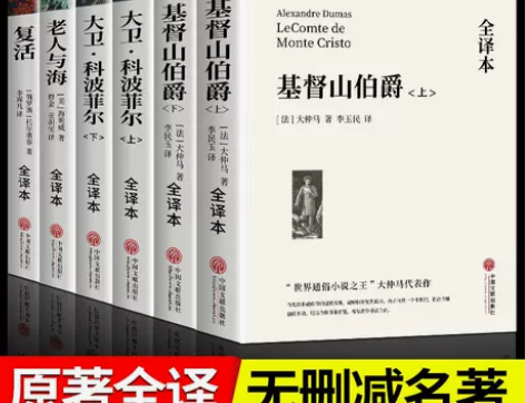 基督山伯爵正版完整版大卫科波菲尔复活老人与...