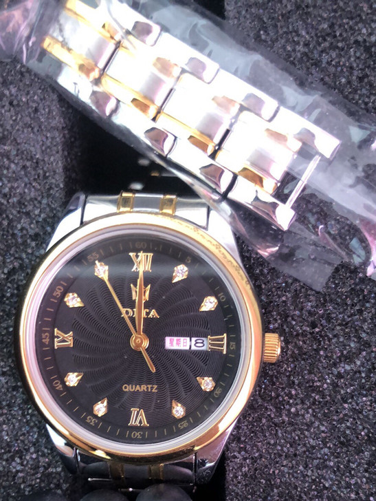 迪塔双日历石英机芯手表