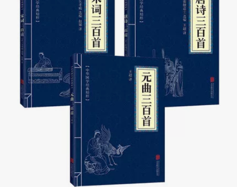 唐诗宋词三百包邮 元曲 唐诗三百首书+宋词...