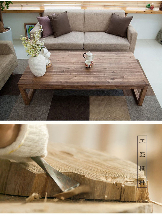 自用原木茶几，才用半年左右，因为要搬家出，...