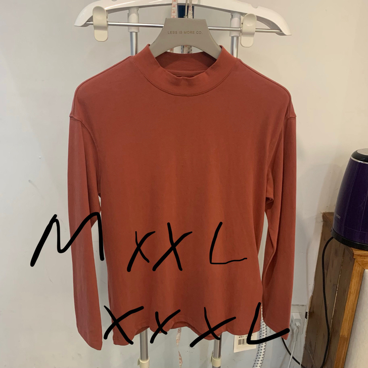 男士半高领长袖打底T 叠穿T