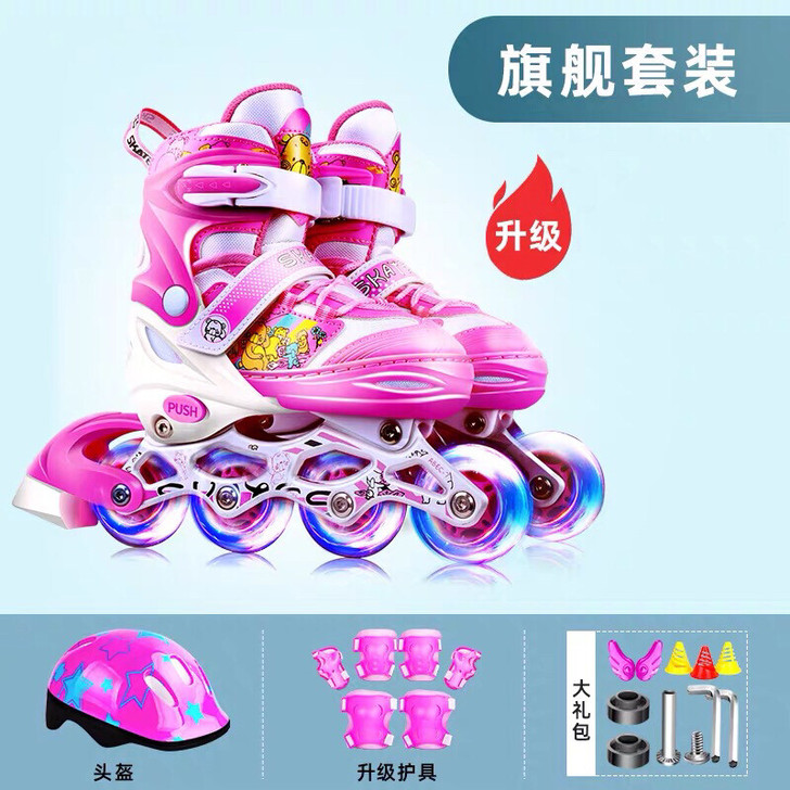 滑冰鞋就在家家里滑过一次，适合27到32码...