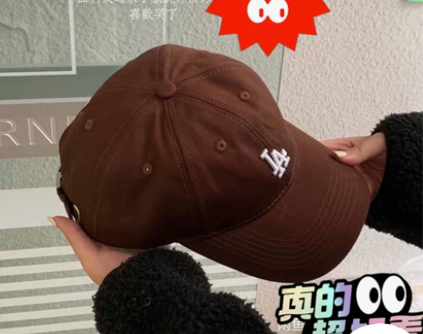全新 棕色棒球帽 全新 帽挺‮绣刺‬精致͏...