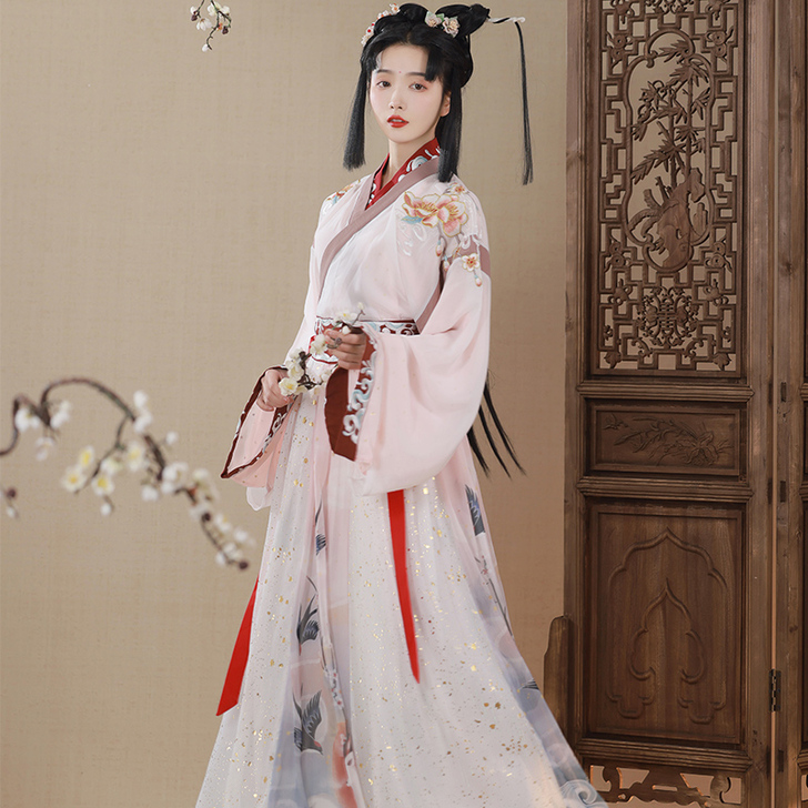 耀春鹿仙原创汉服女正品中国风晋制交领齐腰襦...