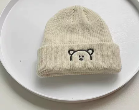 秋冬儿童毛线帽男女童时尚针织瓜皮帽小孩雅痞...