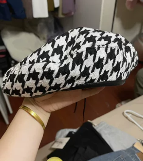 JJ啾啾 羊毛贝雷帽。全新带吊牌原包装 感...