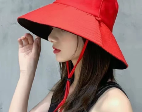 渔夫帽女春秋季网红款显脸小遮阳帽防晒防紫外...