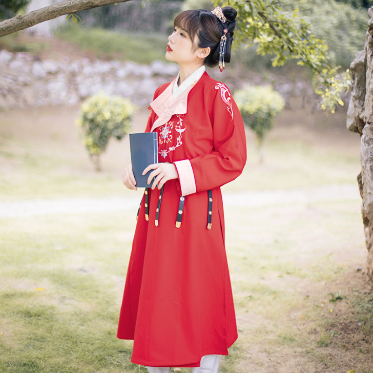 主换次出 流烟昔泠 长乐 传统原创汉服圆领...