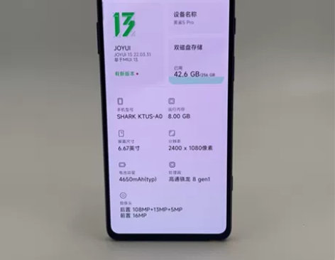 【国庆特价】黑鲨 5 Pro 8G+256...