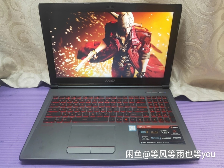 微星GV62笔记本游戏本非黑幽灵暗影精灵雷...
