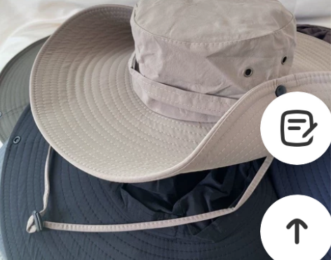 大帽檐钓鱼帽 露营帽 登山帽 12cm帽檐...